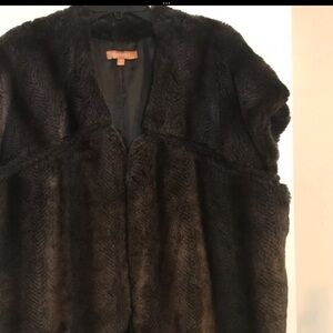 Ellen Tracy Black Teddy Jacket